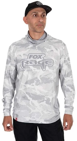 Fox Rage Tricou UV Hooded Top Light Camo M