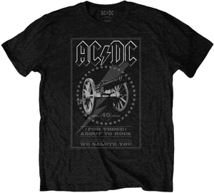 AC/DC Tricou FTATR 40th Monochrome Unisex Black 2XL