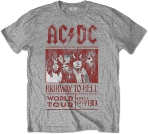 AC/DC Tricou Highway to Hell World Tour 1979/1983 Gri XL