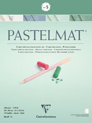 Clairefontaine Pastelmat Glued Pad N5 Bloc de dibujo 30 x 40 cm 360 g