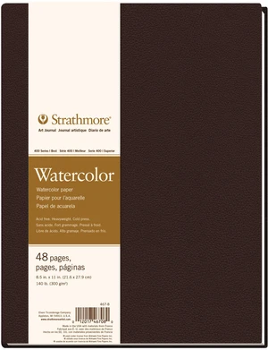 Strathmore Serie 400 Cold Press Watercolour Hardbound Book 28 x 22 cm 300 g Album per schizzi