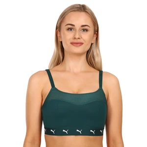 Women's sports bra Puma green