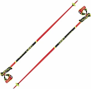 Leki WCR SL 3D Bright Red/Black/Neonyellow 125 cm Bețe de schi