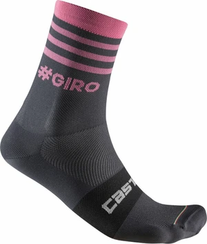 Castelli Giro 13 Stripe Sock Gray/Rosa L/XL Șosete ciclism