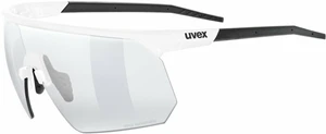 UVEX Pace One V White Matt/Variomatic Litemirror Silver Occhiali da ciclismo