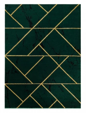 Kusový koberec Emerald geometric 1012 green and gold-140x190