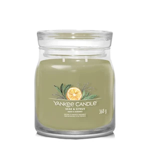 Yankee Candle Aromatická svíčka Signature sklo střední Sage & Citrus 368 g