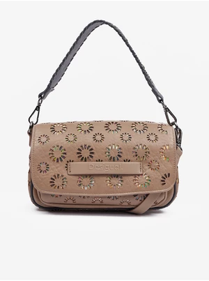 Light brown womens crossbody handbag Desigual Amorina Tromso - Women