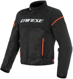 Dainese Air Frame D1 Tex Black/White/Fluo Red 50 Chaqueta textil