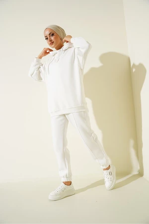 Bigdart 55434 Oversize Tracksuit Set - White