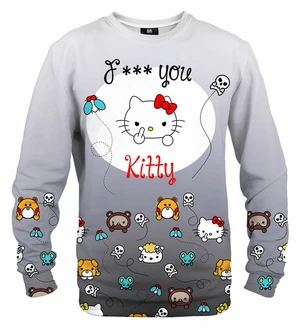 Mr. GUGU & Miss GO Unisex's Angry Kitty Black Sweater S-Pc2231