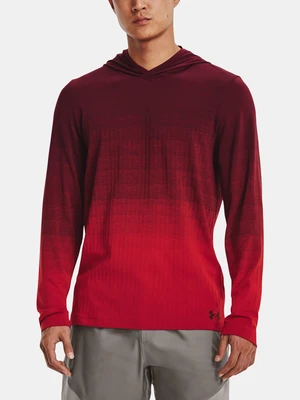 Under Armour Mikina UA Seamless LUX Hoodie-RED - Pánské