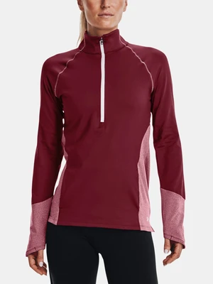 Under Armour Sweatshirt UA ColdGear 1/2 Zip-RED - Women