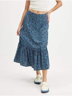 Dark blue Ladies Floral Midi Skirt Tommy Jeans - Ladies