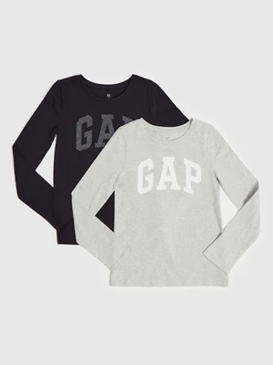 GAP Kids T-shirts with logo, 2pcs - Girls