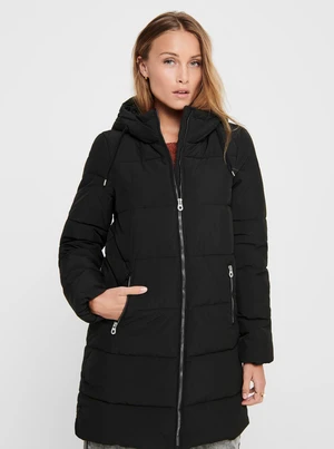 Black Winter Quilted Coat ONLY Dolly - Ladies