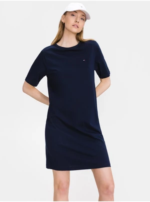 Dark Blue Dress Tommy Hilfiger Signature - Women