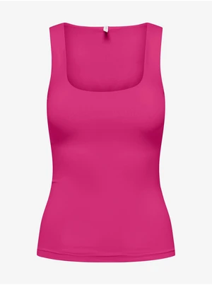 Dark pink women's basic tank top ONLY Ea - Women