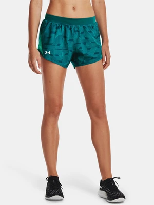 Under Armour Shorts UA Fly By 2.0 Printed Short -GRN - Women