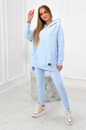 Set with sweatshirt in blue