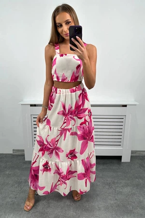 Fuchsia floral set