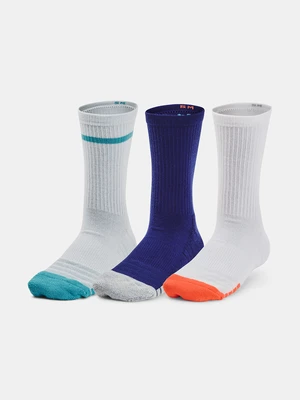 Under Armour Socks UA Heatgear 3pk Crew Yth-BLU - Unisex