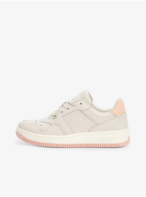 Beige Women's Leather Sneakers Tommy Jeans - Women