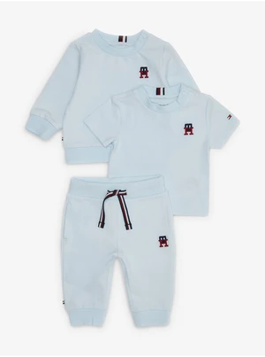 Set of boys' T-shirt and sweatpants in light blue Tommy Hilfiger - Boys