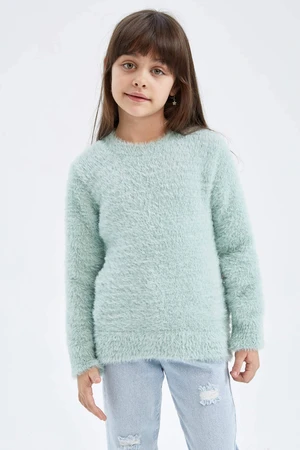 DEFACTO Girl Crew Neck Soft Sweater