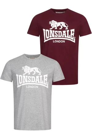 Lonsdale Men's t-shirt regular fit double pack