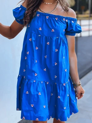 Dress NILDA blue Dstreet from