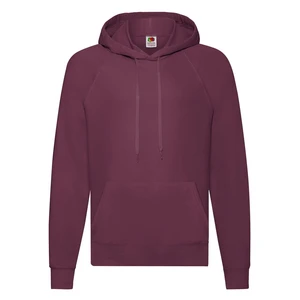 Burgundy Men's Hooded Sweat Sweat Fruit of the Loom