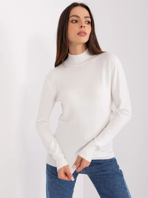 Ecru Ladies Turtleneck with Cuffs