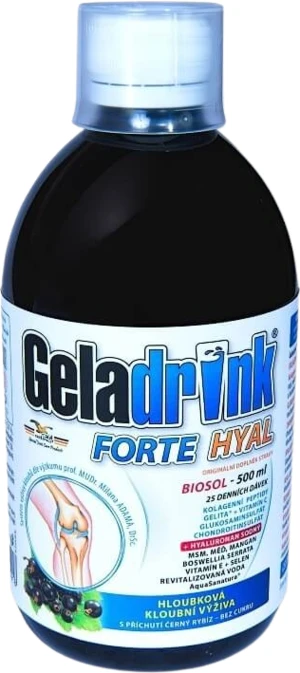 GELADRINK Forte HYAL biosol černý rybíz 500 ml