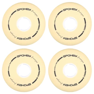 Spokey PU 80 mm Replacement colieska ku korčuliam FREESPO WHITE SET, 4 pcs