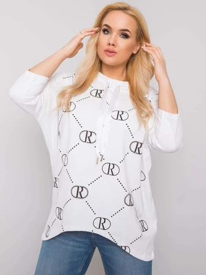 Women's white cotton blouse