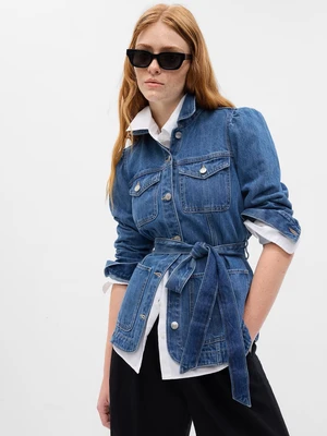 GAP Denim Jacket with Puffed Sleeves - Women