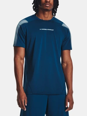 Under Armour T-Shirt UA HG Armour Nov Fitted SS-BLU - Men