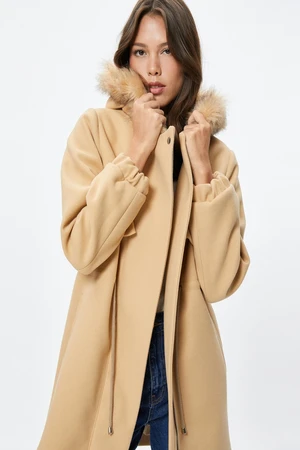 Koton Women's Beige Coat