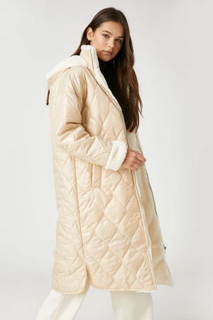 Koton Women's Beige Coat