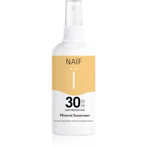 Naif Sun Mineral Sunscreen SPF 30 ochranný sprej na opaľovanie SPF 30 vodeodolný 100 ml