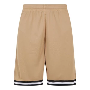 Men's Stripes Mesh Shorts - Unionbeige/Black/White