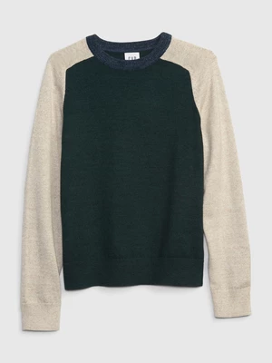 Beige-blue boys' sweater GAP