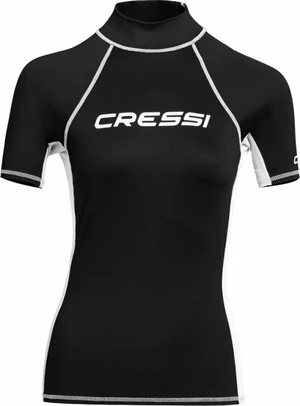 Cressi Rash Guard Lady Short Sleeve Ing Black/White XS