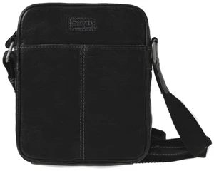 SEGALI Pánská kožená crossbody taška 7018 Black