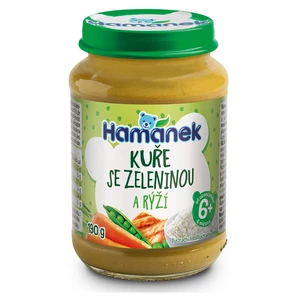 HAMÁNEK Kuře se zeleninou a rýží 6m+ 190 g