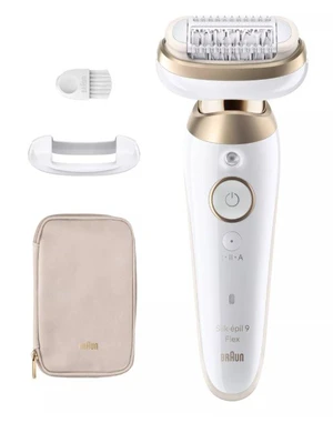 BRAUN Silk·épil 9 Flex, Epilátor 9-011 3D, Bílý/Zlatý