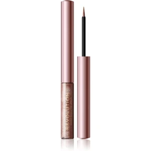 Makeup Revolution Super Flick tekuté linky na oči odtieň Rose Gold 2,4 ml