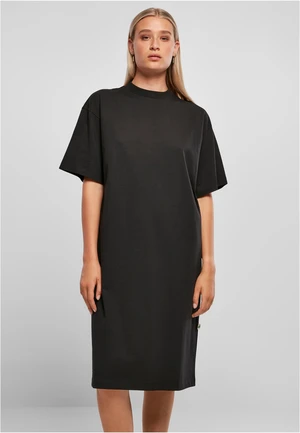 Women's Organic Long Oversized T-Shirt Dress Black