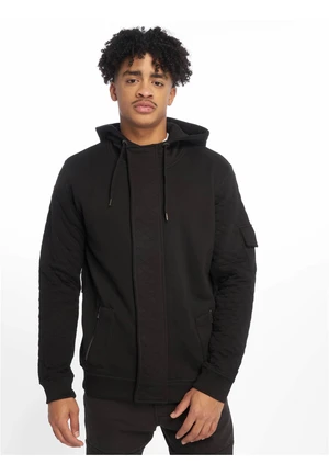 Zip-up sweatshirt black